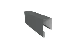 Планка П-образная заборная 17 0,45 PE с пленкой RAL 7005 мышино-серый (3м) купить в краснодаре