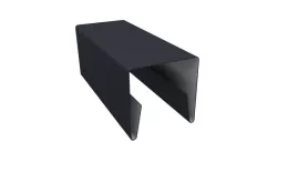 Планка П-образная заборная 20 0,45 PE с пленкой RAL 7024 мокрый асфальт (2,5м) купить в краснодаре