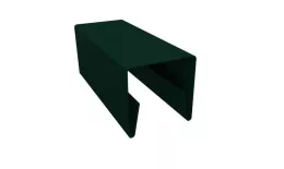 Планка П-образная заборная 20 0,45 PE-Double с пленкой RAL 6005 зеленый мох (2,5м) купить в краснодаре