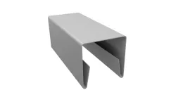 Планка П-образная заборная 20 0,5 Satin с пленкой RAL 9003 сигнальный белый (2,5м) купить в краснодаре