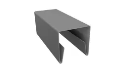 Планка П-образная заборная 20 0,5 Satin с пленкой RAL 9006бело-алюминиевый (3м) купить в краснодаре