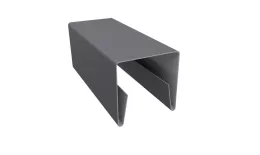 Планка П-образная заборная 20 0,45 Drap TX RAL 7004 сигнальный серый (3м) купить в краснодаре