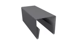 Планка П-образная заборная 20 0,5 Satin с пленкой RAL 7004 сигнальный серый (2,5м) купить в краснодаре