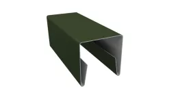Планка П-образная заборная 20 0,5 GreenCoat Pural BT с пленкой RR 11 темно-зеленый (RAL 6020 хромовая зелень) (2м) купить в краснодаре