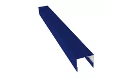 Планка П-образная заборная 24 0,45 PE с пленкой RAL 5002 ультрамариново-синий (2м) купить в краснодаре