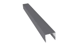 Планка П-образная заборная 24 0,45 PE с пленкой RAL 7004 сигнальный серый (2,5м) купить в краснодаре