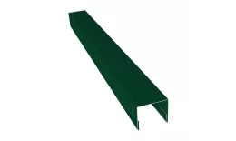 Планка П-образная заборная 24 0,45 PE-Double с пленкой RAL 6005 зеленый мох (3м) купить в краснодаре