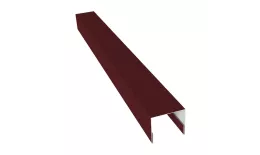 Планка П-образная заборная 24 0,45 Drap RAL 3005 красное вино (3м) купить в краснодаре