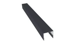 Планка П-образная заборная 24 0,5 PurPro Matt 275 RAL 7024 мокрый асфальт (2м) купить в краснодаре