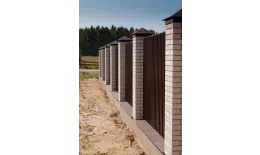 Колпак на столб 390х390мм 0,45 PE с пленкой RAL 8017 шоколад купить в краснодаре