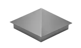 Колпак на столб 390х390мм 0,45 Drap TX с пленкой RAL 7004