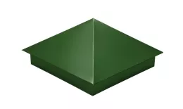 Колпак на столб 390х390мм 0,45 PE с пленкой RAL 6002 лиственно-зеленый купить в краснодаре