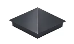 Колпак на столб 390х390мм 0,45 Drap-double TX с пленкой RAL 7024