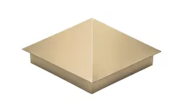 Колпак на столб 390х390мм 0,45 PE с пленкой RAL 1014 слоновая кость купить в краснодаре