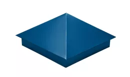 Колпак на столб 390х390мм 0,5 Satin с пленкой RAL 5005 сигнальный синий купить в краснодаре