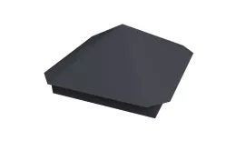 Колпак на столб Пирамида 390х390мм 0,45 PE с пленкой RAL 7024 мокрый асфальт купить в краснодаре