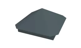 Колпак на столб Пирамида 330х330мм 0,45 Drap TX с пленкой RAL 7016