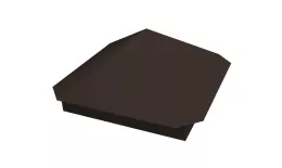 Колпак на столб Пирамида 390х390мм 0,45 Drap-double TX с пленкой RR 32