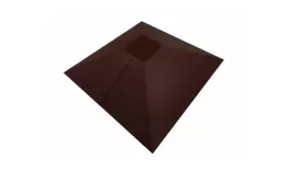 Колпак на столб под фонарь 390х390мм 0,5 GreenCoat Pural BT, matt с пленкой RR 887 шоколадно-коричневый (RAL 8017 шоколад) купить в краснодаре