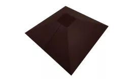 Колпак на столб под фонарь 390х390мм 0,5 GreenCoat Pural BT с пленкой RR 887 шоколадно-коричневый (RAL 8017 шоколад) купить в краснодаре