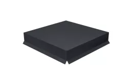 Колпак на столб крышка 390х390мм 0,5 Satin Matt с пленкой RAL 7024 мокрый асфальт купить в краснодаре