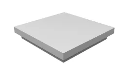 Колпак на столб плоский 435х320мм 0,45 Drap TX с пленкой RAL 9003