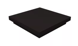 Колпак на столб плоский 205х205мм 0,5 Satin Matt TX с пленкой RAL 9005