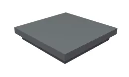 Колпак на столб плоский 475х400мм 0,45 PE с пленкой RAL 7005