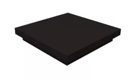 Колпак на столб плоский 480х470мм 0,45 Drap TX с пленкой RAL 9005