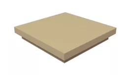 Колпак на столб плоский 510х375мм 0,45 PE с пленкой RAL 1014