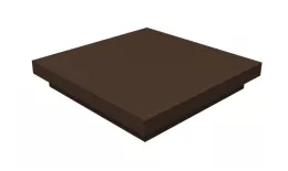 Колпак на столб плоский 600х350мм 0,5 Satin Matt TX с пленкой RAL 8017