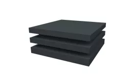 Колпак на столб плоский елка 650х640мм 0,5 Satin с пленкой RAL 7016