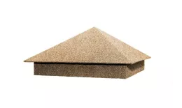 Колпак на столб 390х390мм 0,45 Базальт Песочный раф купить в краснодаре