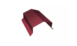 Парапетная крышка угольная 200мм 0,5 Satin с пленкой RAL 3005 красное вино (2,5м) купить в краснодаре