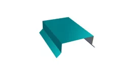 Парапетная крышка прямая 100мм 0,45 PE с пленкой RAL 5021 водная синь