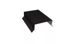 Парапетная крышка прямая 125мм 0,45 Drap RAL 9005 черный (2,5м) купить в краснодаре