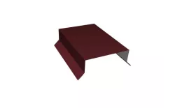 Парапетная крышка прямая 125мм 0,5 Satin с пленкой RAL 3005 красное вино (2,5м) купить в краснодаре