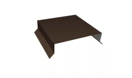 Парапетная крышка прямая 100мм 0,5 GreenCoat Pural BT, matt RR 887 шоколадно-коричневый (RAL 8017 шоколад) (2м)