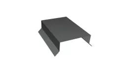 Парапетная крышка прямая 125мм 0,45 PE с пленкой RAL 7005 мышино-серый (2м) купить в краснодаре