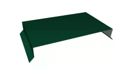 Парапетная крышка прямая 250мм 0,5 Satin с пленкой RAL 6005 зеленый мох (2,5м) купить в краснодаре