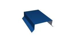 Парапетная крышка прямая 100мм 0,5 Satin с пленкой RAL 5005 сигнальный синий