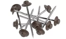 Гвоздь с закрывающейся шляпкой коричневый (100 шт) купить в краснодаре