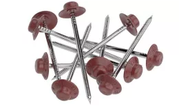 Гвоздь с закрывающейся шляпкой красный