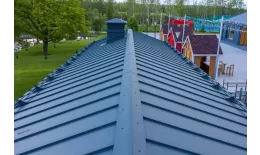 Фальц двойной стоячий Grand Line 0,45 PE с пленкой на замках RAL 7016 антрацитово-серый купить в краснодаре