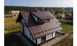 Кликфальц Grand Line 0,45 Drap ST с пленкой на замках RAL 8017 шоколад купить в краснодаре