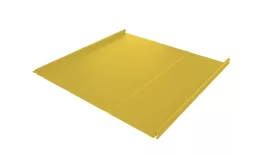 Фальц двойной стоячий Line Grand Line 0,45 PE с пленкой на замках RAL 1018 цинково-желтый купить в краснодаре