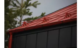 Фальц двойной стоячий Grand Line 0,45 Drap ST с пленкой на замках RAL 8004 терракота купить в краснодаре