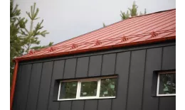 Фальц двойной стоячий Grand Line 0,45 Drap ST с пленкой на замках RAL 8004 терракота купить в краснодаре