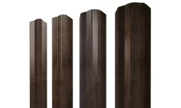 Штакетник М-образный А фигурный 0,45 Print Elite Antique Wood TwinColor купить в краснодаре