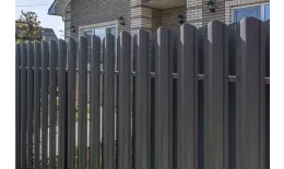 Штакетник Круглый фигурный 0,45 Print Elite Coffee Wood TwinColor купить в краснодаре